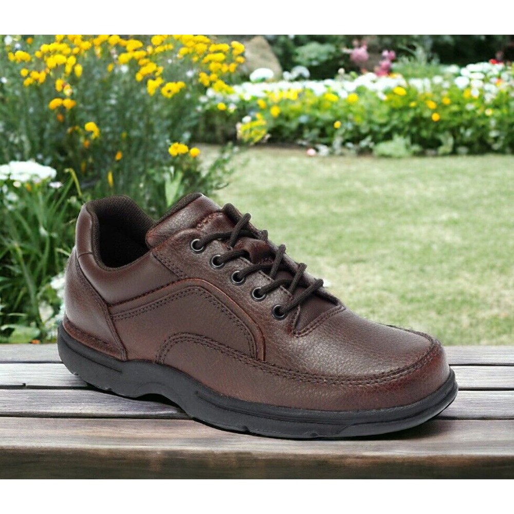 Rockport Eureka APM72203M Dark Brown Leather Comfort Walking Shoes Mens 13 NEW